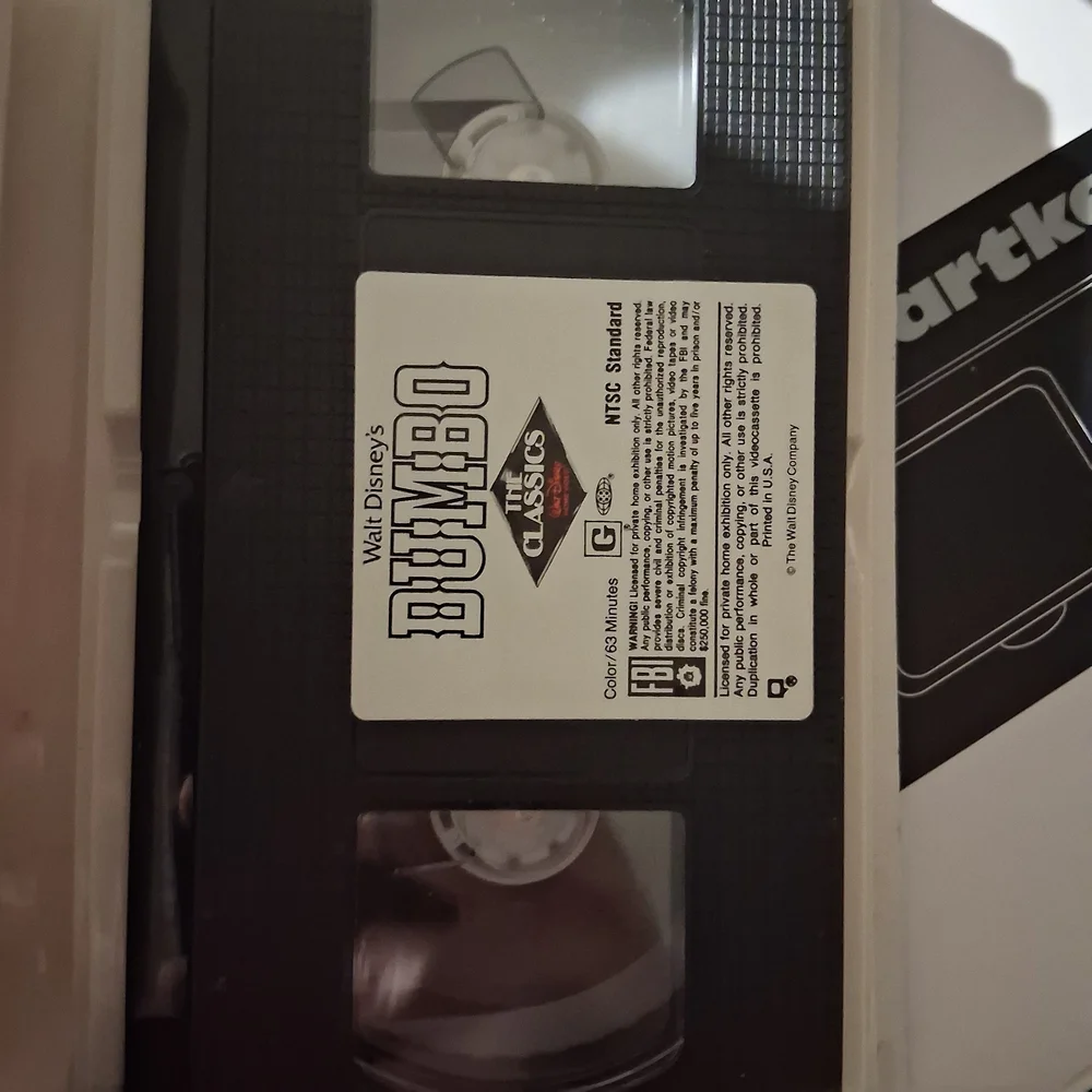 Disney Dumbo VHS with Colorful Cover